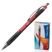 Ручка шариковая автоматическая с грипом PAPER MATE "Inkjoy 550 RT", КРАСНАЯ, узел 1,2 мм, линия письма 1 мм, S0977230